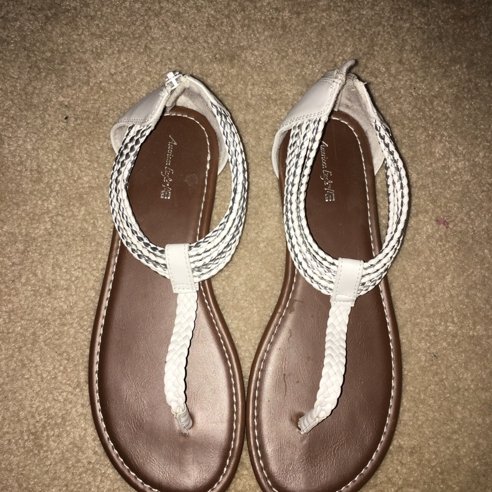 kids white sandals
